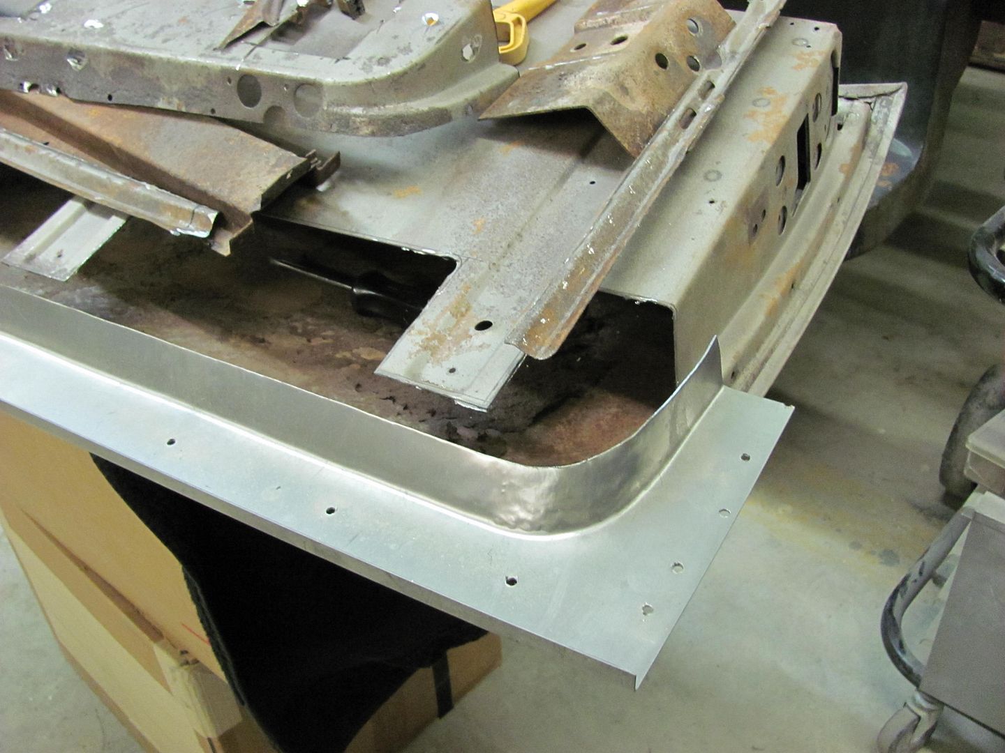 55 Chevy Wagon Tailgate rust repair The H.A.M.B.